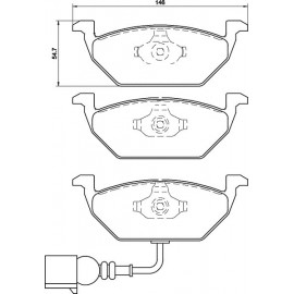 Kit plaquettes frein arrière (77-01)