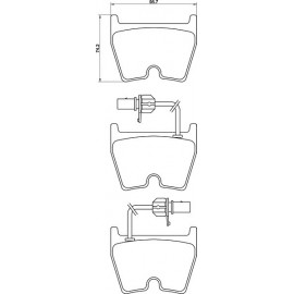 Kit plaquettes frein avant (03-05)