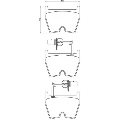 Kit plaquettes freins avant (03-05)