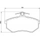 Kit plaquettes frein avant (81-88)