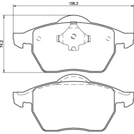 Kit plaquettes frein avant (94-10)