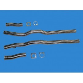 Kit tubes remplacement catalyseurs d'échappement Audi 200 44Q Avant/Limousine Quattro 20VT (89-90, 2x60mm)