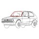 Joint pare-brise Volkswagen Golf I/Golf I Cabriolet/Jetta I 17/155/16 (74-93)