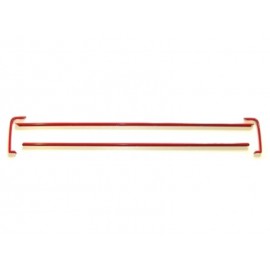 Kit moulures calandre jupe avant Volkswagen Golf I 17 GTI (76-83, rouge Mars)