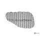 Grille pare-chocs avant gauche Audi 80 B4 Avant Quattro RS2 (94-96, noire)