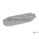 Grille pare-chocs avant centrale Audi 80 B4 Avant Quattro RS2 (94-96, noire)