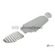 Grille pare-chocs avant centrale Audi 80 B4 Avant Quattro RS2 (94-96, noire)