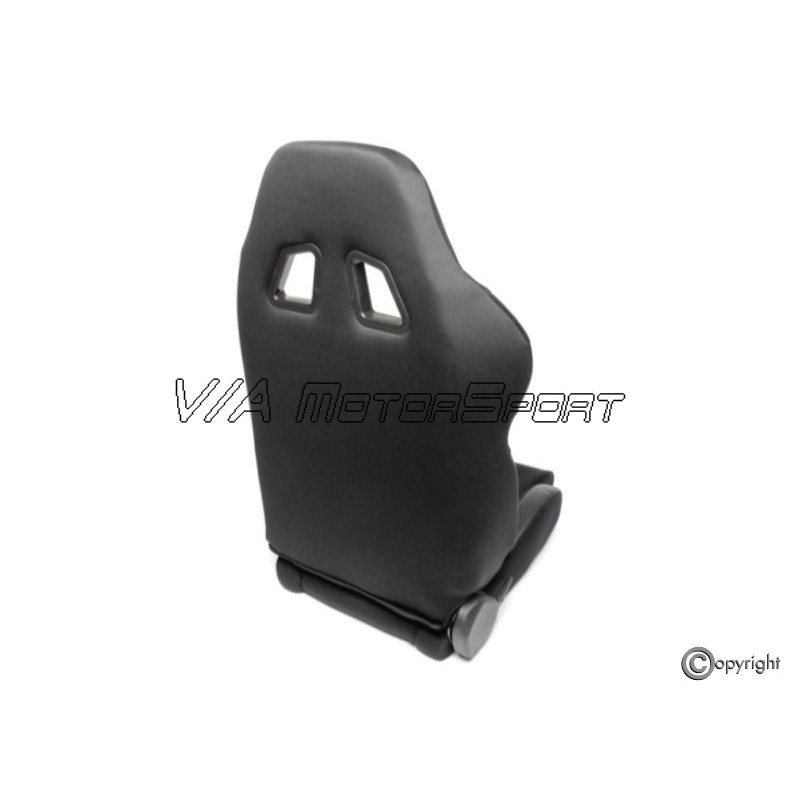 Siège Baquet Sport Universel Europetuning - Tissu Bleu, Maintien Latéral, Avec Glissières De Fixation
