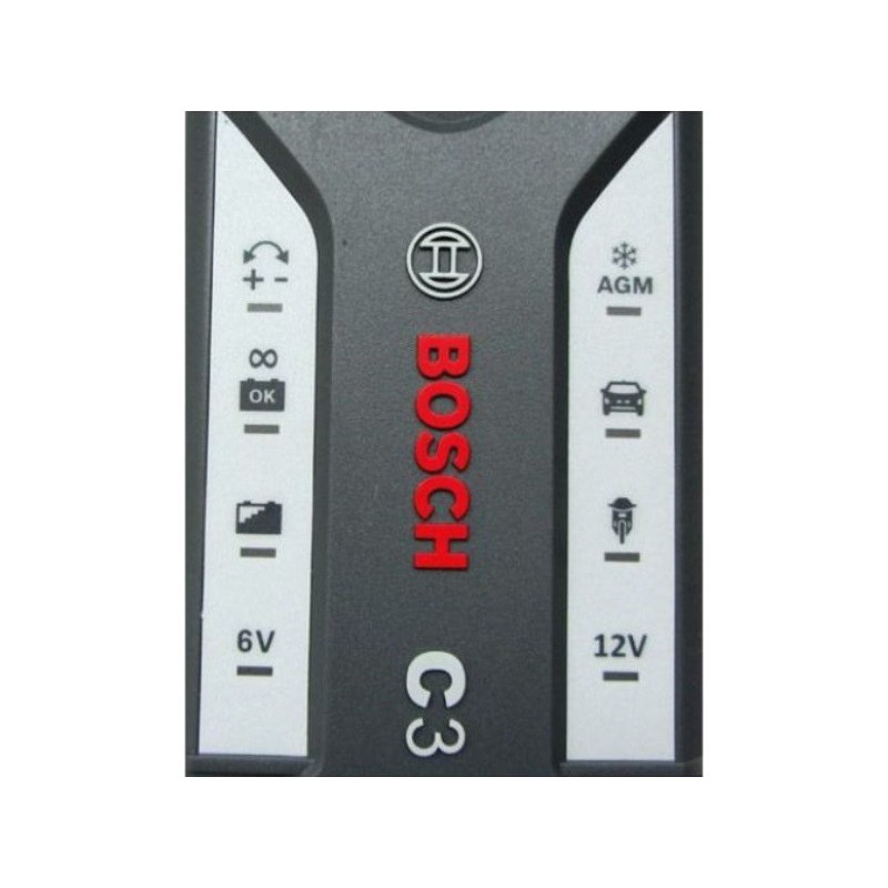 BOSCH C3 AUTO-CHARGEUR AUTOMATIQUE BATTERIE 3.8A 12V/6V 1.2-120Ah MOTO  VOITURE