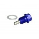 Bouchon vidange moteur R4/R5/VR6/V6/V8/W8/V10/W12 (98-11, M14x1.5x11.5, aimanté, bleu)