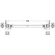 Flexible frein arrière gauche/droit intérieur (92-02, M10x1.0x160)