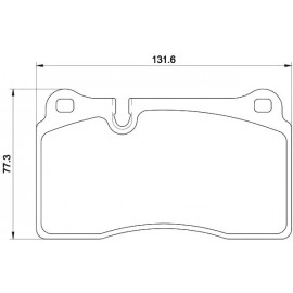 Kit plaquettes frein avant (10-)