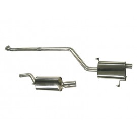 Ligne d'échappement Audi 100/200 C3/44Q Avant/Limousine Quattro 10VT (85-91, 1x60mm, 1x90mm, après catalyseur)