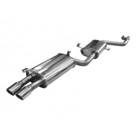 Ligne d'échappement Audi A6 C4 Avant/Limousine Quattro 2.8L (95-97, 2x60mm, 2x70mm, après catalyseurs)