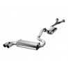 Ligne d'échappement Audi 80 8B Coupé Quattro S2 (90-92, 2x60mm, 2x76mm, après catalyseurs)
