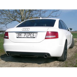 Ligne d'échappement Audi A6 C6 Avant/Limousine Quattro 3.0TDI (04-11, 2x60mm, 2x90mm, après catalyseurs)