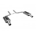 Silencieux secondaire d'échappement Audi A6 C6 Avant/Limousine Quattro 3.0-4.2L (04-11, 2x60mm, 2x90mm)