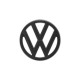 Emblème calandre jupe avant "VW" (74-92, noir)