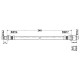 Flexible frein arrière droit intérieur (67-73, M10x1.0x240)