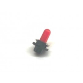 Ampoule/socle combiné d'indicateurs tableau de bord (87-00, B2.4W-12V1.2W, rouge clair)