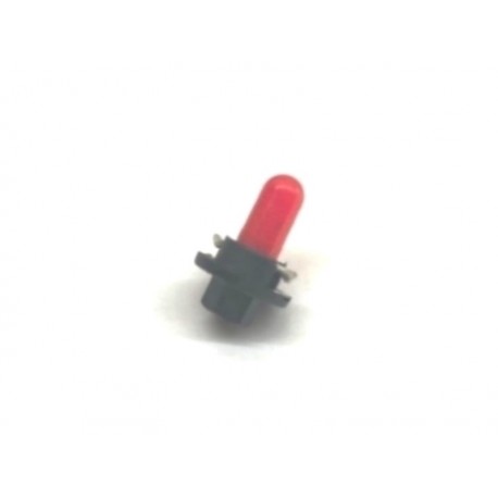 Ampoule/socle combiné d'indicateurs tableau de bord (87-00, B2.4W-12V1.2W, rouge clair)