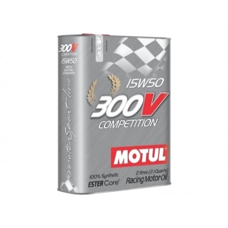 Huile moteur "Motul 300V Compétition 15W50" (2L)