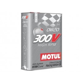 Huile moteur "Motul 300V High RPM 0W20" (2L)