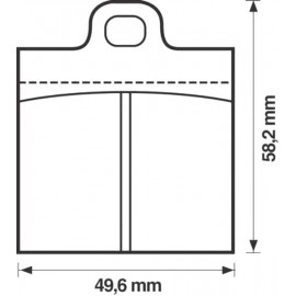 Kit plaquettes frein avant (66-71)