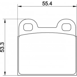 Kit plaquettes frein avant (71-72)