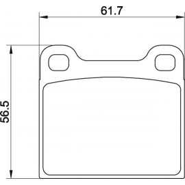 Kit plaquettes freins avant gauche/droit (69-76)