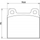 Kit plaquettes freins avant gauche/droite (70-72)