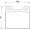 Kit plaquettes freins avant gauche/droite (70-72)