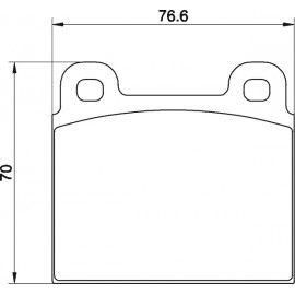 Kit plaquettes freins avant gauche/droite (72-86)