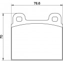 Kit plaquettes freins avant gauche/droite (72-86)