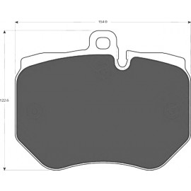 Kit plaquettes freins avant gauche/droit (08-15)