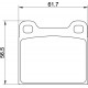 Kit plaquettes freins avant gauche/droite (70-72, automatique)