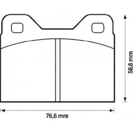 Kit plaquettes freins avant (68-8141127491)