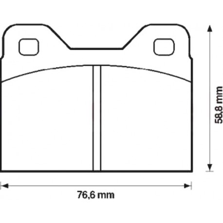 Kit plaquettes frein avant (70-74)