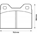 Kit plaquettes freins avant gauche/droite (70-74)