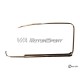 Lécheur glace de porte avant gauche extérieur avec moulure Volkswagen Käfer 1200/1300/1500/1302/1303 11/13 (65-03)