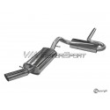 Ligne d'échappement Volkswagen Corrado 535 (89-95, 1x60mm, 1x88mm, après catalyseur)