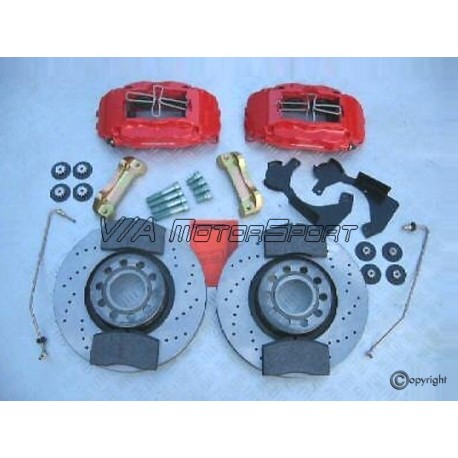 Kit freins avant gauche/droit H.P. Audi 80 Avant/Coupé/Limousine Quattro S2 (90-96, 314x30, 5/112, perforés, 4 pistons)