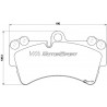 Kit plaquettes freins avant gauche/droite (03-16)