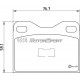 Kit plaquettes freins avant gauche/droite (75-83)