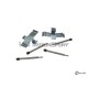 Kit fixations plaquettes de freins avant gauche/droite "ATE" (70-72, 2 axes de retenue)