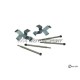 Kit fixations plaquettes de freins avant gauche/droite "ATE" (72-86, 2 axes de retenue)