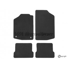 Kit tapis de sol avant/arrière gauche/droit Volkswagen Golf I/Jetta I 17/16 (74-84, velour, noir)