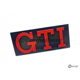 Sigle calandre jupe avant "GTI" (76-84, rouge)