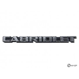 Monogramme coffre arrière "Cabriolet" (83-93)