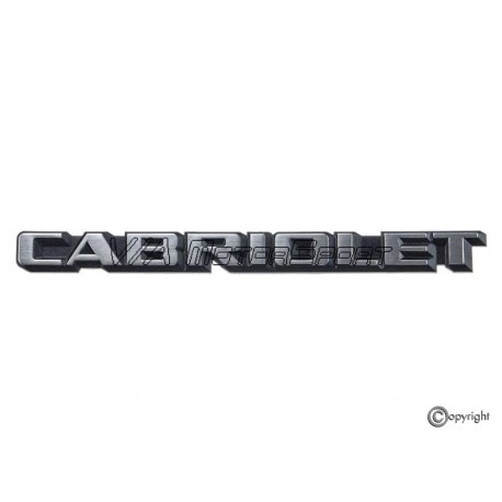 Monogramme coffre arrière "Cabriolet" (83-93)